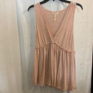 Matilda Jane Take the Wheel red and cream stripe tank